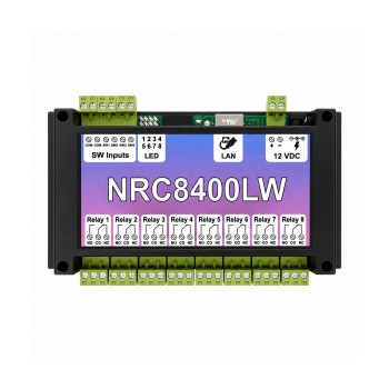 ماژول رله هوشمند 8 کانال تحت شبکه NRC8400LW
